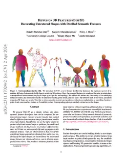 Diffusion 3D Features (Diff3F): Decorating Untextured Shapes with
  Distilled Semantic Features
