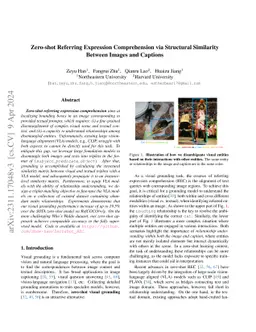 Zero-shot Referring Expression Comprehension via Structural Similarity
  Between Images and Captions