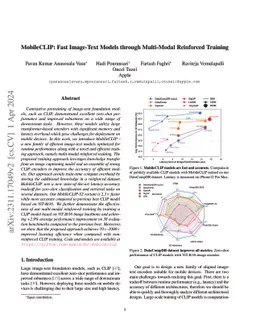 MobileCLIP: Fast Image-Text Models through Multi-Modal Reinforced
  Training
