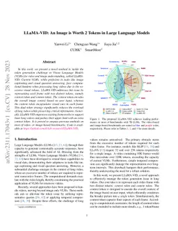 LLaMA-VID: An Image is Worth 2 Tokens in Large Language Models