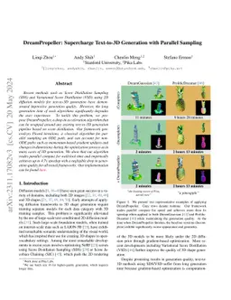 DreamPropeller: Supercharge Text-to-3D Generation with Parallel Sampling
