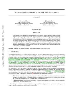 A knowledge-driven AutoML architecture