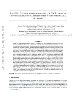 GlycoNMR: Dataset and benchmarks for NMR chemical shift prediction of
  carbohydrates with graph neural networks