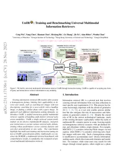UniIR: Training and Benchmarking Universal Multimodal Information
  Retrievers