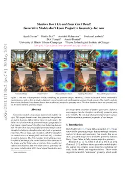 Shadows Don't Lie and Lines Can't Bend! Generative Models don't know
  Projective Geometry...for now