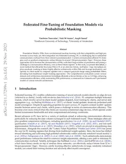 Federated Fine-Tuning of Foundation Models via Probabilistic Masking