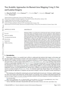 Two Scalable Approaches for Burned-Area Mapping Using U-Net and Landsat
  Imagery