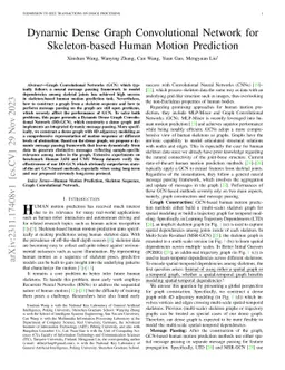Dynamic Dense Graph Convolutional Network for Skeleton-based Human
  Motion Prediction