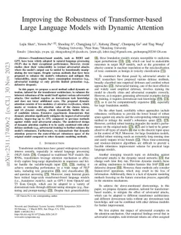 Improving the Robustness of Transformer-based Large Language Models with
  Dynamic Attention