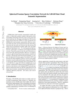 Spherical Frustum Sparse Convolution Network for LiDAR Point Cloud
  Semantic Segmentation