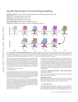StructRe: Rewriting for Structured Shape Modeling