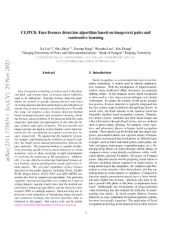 CLIPC8: Face liveness detection algorithm based on image-text pairs and
  contrastive learning