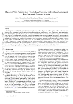 The AutoSPADA Platform: User-Friendly Edge Computing for Distributed
  Learning and Data Analytics in Connected Vehicles