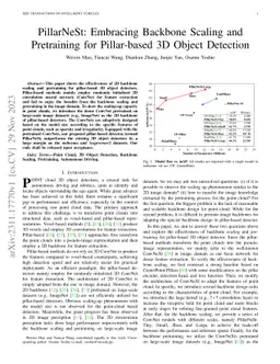 PillarNeSt: Embracing Backbone Scaling and Pretraining for Pillar-based
  3D Object Detection