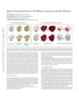 Spice-E : Structural Priors in 3D Diffusion using Cross-Entity Attention