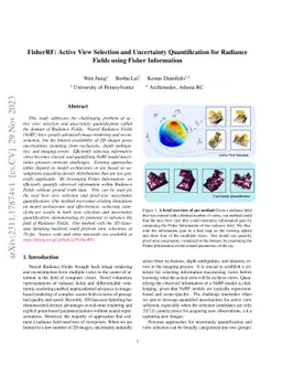 FisherRF: Active View Selection and Uncertainty Quantification for
  Radiance Fields using Fisher Information