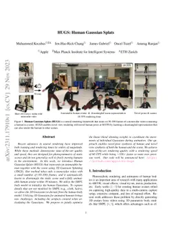 HUGS: Human Gaussian Splats