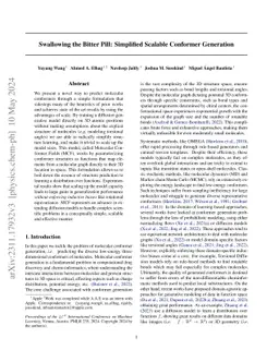 Swallowing the Bitter Pill: Simplified Scalable Conformer Generation