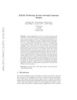 PALM: Predicting Actions through Language Models