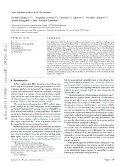 Latent Alignment with Deep Set EEG Decoders