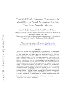 TransNAS-TSAD: Harnessing Transformers for Multi-Objective Neural
  Architecture Search in Time Series Anomaly Detection