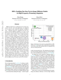 HiPA: Enabling One-Step Text-to-Image Diffusion Models via
  High-Frequency-Promoting Adaptation