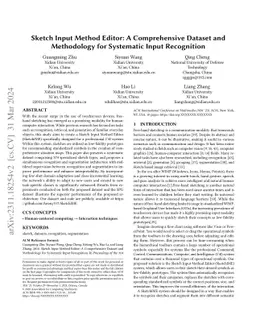 Sketch Input Method Editor: A Comprehensive Dataset and Methodology for
  Systematic Input Recognition