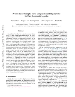 Prompt-Based Exemplar Super-Compression and Regeneration for Class-Incremental Learning