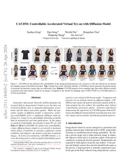 CAT-DM: Controllable Accelerated Virtual Try-on with Diffusion Model