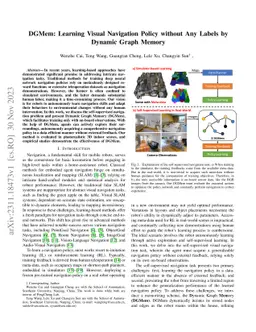 DGMem: Learning Visual Navigation Policy without Any Labels by Dynamic
  Graph Memory