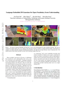 Language Embedded 3D Gaussians for Open-Vocabulary Scene Understanding