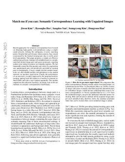 Match me if you can: Semantic Correspondence Learning with Unpaired
  Images
