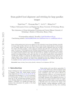 Leveraging Local Patch Alignment to Seam-cutting for Large Parallax Image Stitching