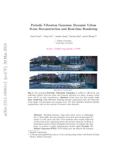 Periodic Vibration Gaussian: Dynamic Urban Scene Reconstruction and Real-time Rendering