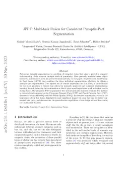 JPPF: Multi-task Fusion for Consistent Panoptic-Part Segmentation