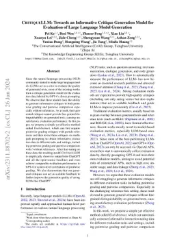 CritiqueLLM: Towards an Informative Critique Generation Model for
  Evaluation of Large Language Model Generation