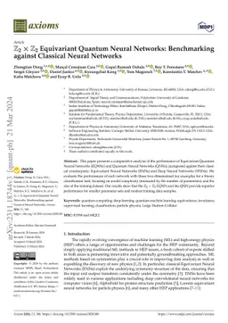 $\mathbb{Z}_2\times \mathbb{Z}_2$ Equivariant Quantum Neural Networks:
  Benchmarking against Classical Neural Networks
