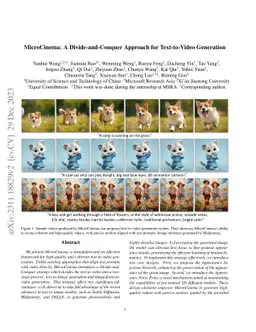 MicroCinema: A Divide-and-Conquer Approach for Text-to-Video Generation