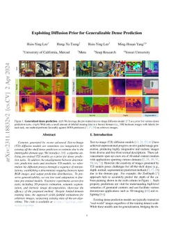 Exploiting Diffusion Prior for Generalizable Dense Prediction