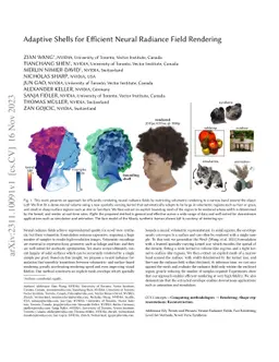 Adaptive Shells for Efficient Neural Radiance Field Rendering