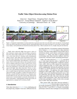 Traffic Video Object Detection using Motion Prior