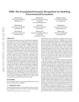 FREE: The Foundational Semantic Recognition for Modeling Environmental Ecosystems