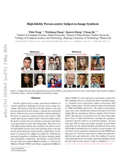 High-fidelity Person-centric Subject-to-Image Synthesis