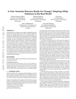 Is Your Anomaly Detector Ready for Change? Adapting AIOps Solutions to
  the Real World