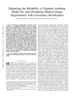 Enhancing the Reliability of Segment Anything Model for Auto-Prompting
  Medical Image Segmentation with Uncertainty Rectification