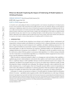 What Lies Beneath? Exploring the Impact of Underlying AI Model Updates
  in AI-Infused Systems