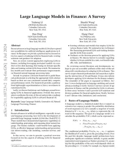 Large Language Models in Finance: A Survey