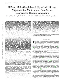 SEA++: Multi-Graph-based High-Order Sensor Alignment for Multivariate
  Time-Series Unsupervised Domain Adaptation
