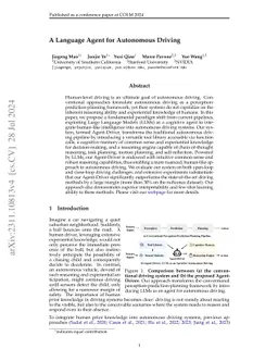 A Language Agent for Autonomous Driving