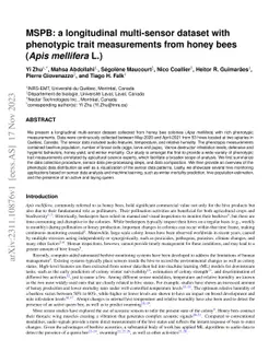 MSPB: a longitudinal multi-sensor dataset with phenotypic trait
  measurements from honey bees